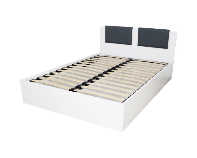Pat Laguna 1600x2000 cu somiera rabatabila wenge cu bej